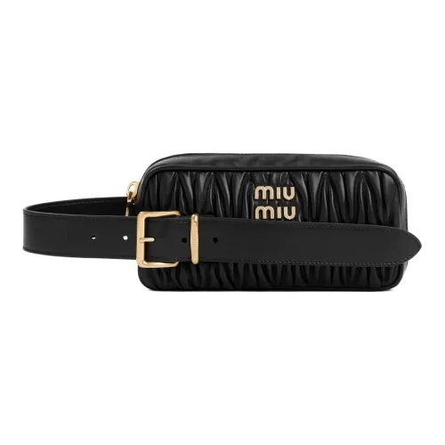 MIU MIU Lambskin Clutch Women's Black