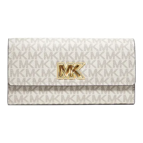 MICHAEL KORS Mimi Покрытый холст Мелочь Кошелек Кошелек Большой Women's White