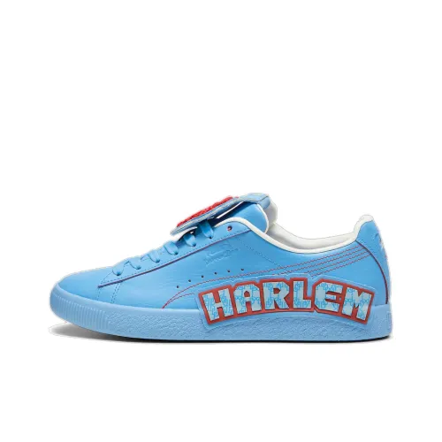 Dapper Dan X PUMA X Dapper Dan Clyde Low Топ Скейтборд Кроссовки Мужские Синие