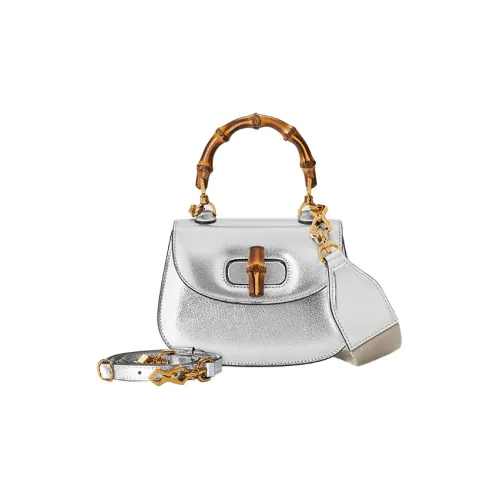 GUCCI Кожа Сумка через плечо Сумка Мини Women's Silver