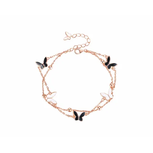 MUYAN Двойной слой Браслет с бабочкой Женские