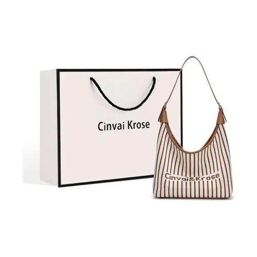 Simvay Clos Холст Полосы Тоут Сумка Сумка для покупок Сумка через плечо Женская Светло-Кофейный Черный