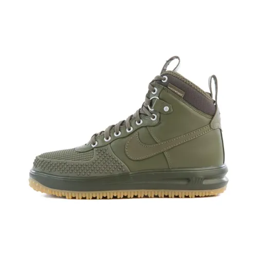 Nike Lunar Force 1 Амортизация MID Топ Скейтборд Кроссовки Мужские Зеленые