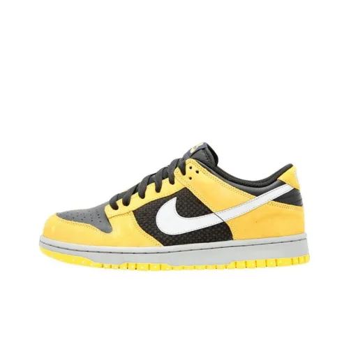 Nike Dunk Slip-Resistant Abrasion-Resistant Low Top Skateboard Shoes Unisex Black Yellow Найк Dunk противоскользящие устойчивые к истиранию низкие топ скейтборд обувь унисекс черный желтый