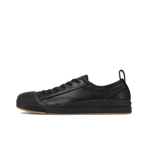 Bottega Veneta Vulcan Скейтборд Кроссовки Низкие Черные Женские