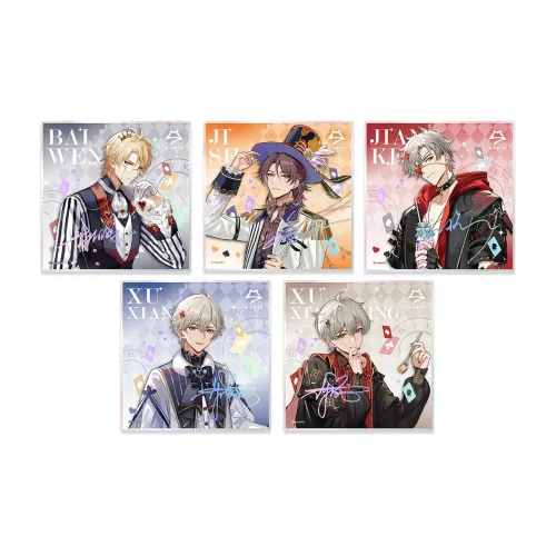 Aiman MANTA Breakthrough OF 100 Million Памятный Лазерный Аниме Артборд с Принтом Набор из 5 Пэсов Мерч по IP