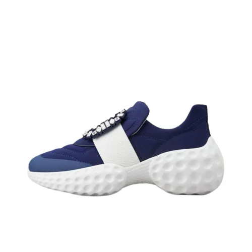 Roger Vivier Run Light Strass Viv' Run Low Топ Повседневная обувь Женская Синяя