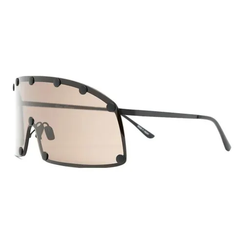 RICK OWENS совместный бренд RO Ацетат Нерегулярная форма Солнцезащитные очки Женские Черный