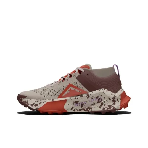 Nike Амортизация Низкий Топ Беговые Кроссовки Женские Оранжевые