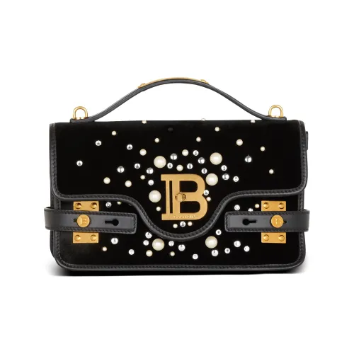 BALMAIN B Buzz Хлопок с Модал Сумка через плечо Сумка Обычный Женские Черный