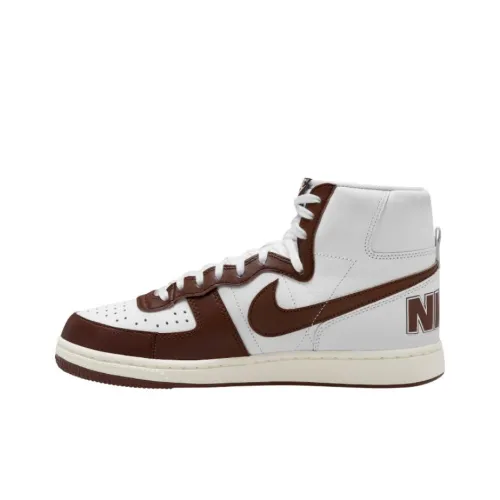 Nike Terminator High 'Cacao Wow' Slip-Resistant Abrasion-Resistant High Top Skateboard Shoes Men's White Brown