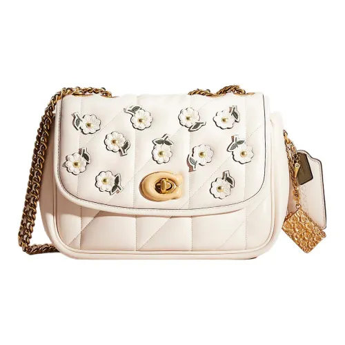 COACH Pillow Кожа Сумка-подушка Сумка через плечо Средняя Женская Белая