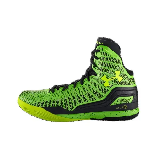 Under Armour ClutchFit Drive Баскетбольные кроссовки Высокий верх Черный Зеленый Мужской