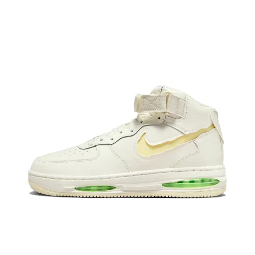 Nike Air FORCE 1 'Air Max' MID Топ Скейтборд Кроссовки Мужские Бежево-зеленые