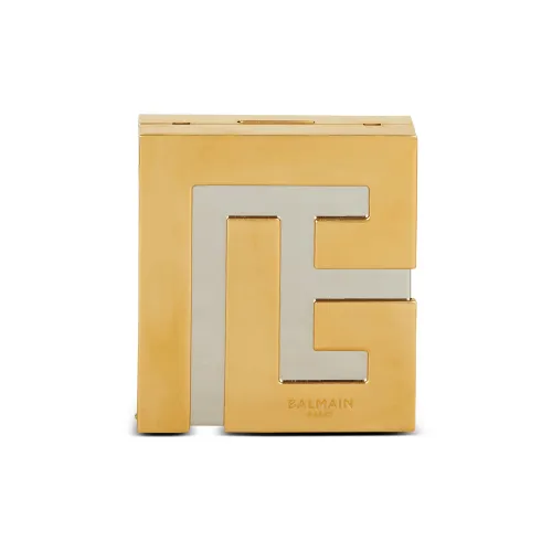 BALMAIN Алюминиевый через плечо клатч женский золотой