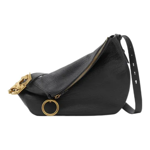 Burberry Телячья кожа Сумка через плечо Средняя Женская Черная