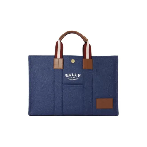 BALLY Нейлоновая сумка-тоут сумка для покупок сумка через плечо большая женская синяя