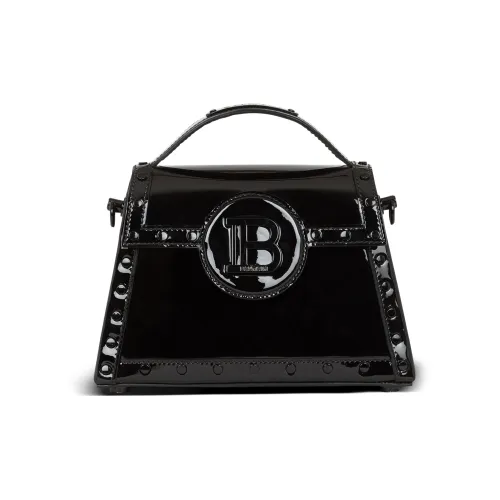 BALMAIN B Buzz Телячья кожа Сумка через плечо Сумка Женская Черная