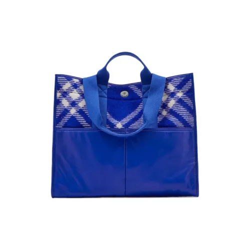 Burberry Шерсть с полиамидом тоут сумка сумка для покупок сумка обычная мужской рыцарский синий