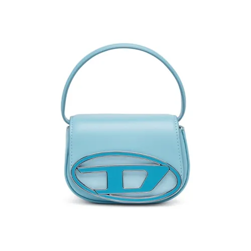 DIESEL Коровья кожа Портативная Сумка через плечо Сумка на плечо Мини Женская Синяя