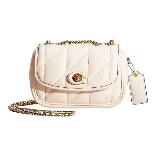 COACH Madison Напп Кожа Подушка Сумка Сумка через плечо Маленькая Сумка Женская Белая