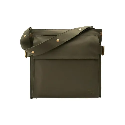 Burberry Полиэстер с Хлопком и Овечья Кожа Тоут Сумка Сумка для покупок Сумка через плечо Сумка на плечо Мужская Оливково-зеленая