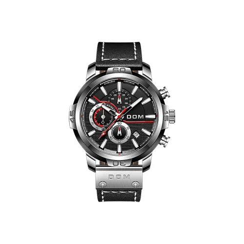 DOM Кварцевый механизм Мужские часы 47mm*47mm*13mm Черный