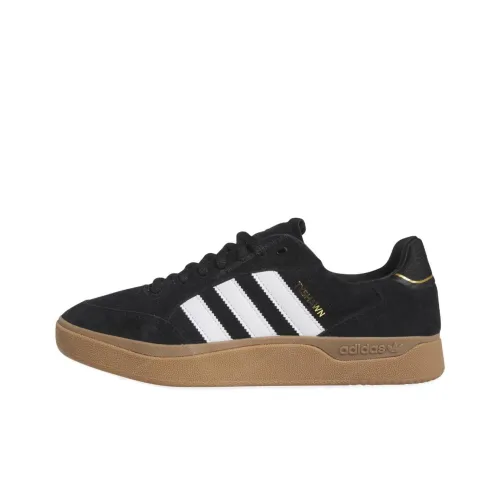 Adidas Originals Tyshawn Slip Resistant Abrasion Resistant Низкие Кроссовки для скейтбординга Мужские Черные