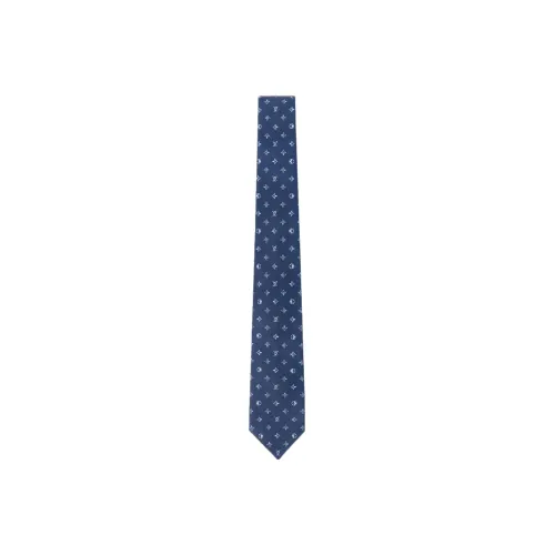 LOUIS VUITTON Monogram Mulberry Silk Ties Men's