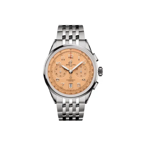 Breitling Автоматический Механический Часы Мужские 42 мм Оранжевые