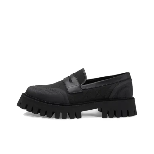 GUCCI Maxi GG Лоферы 4,5 см Мужской Черный