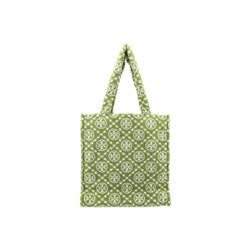TORY BURCH T Monogram Хлопок с Жаккардом Тоут Сумка Сумка для покупок Сумка Сумка через плечо Женская Зеленая