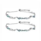 Пара нерегулярных волнистых браслетов