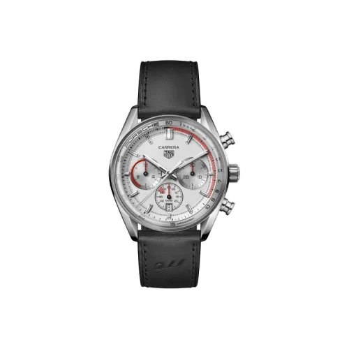 TAG HEUER Автоматический Механический Механизм Мужские Часы Carrera Collection 42 мм Серебряные