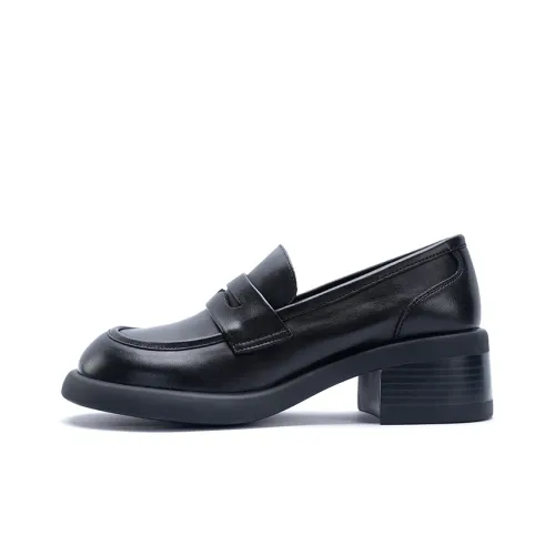 MALEMONKEY Лоферы 5 см Женские Черные