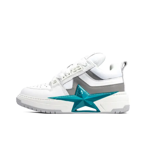 PENTAGONAL HEART Stepping Star Dream Series Низкие кроссовки для скейтбординга унисекс белые зеленые