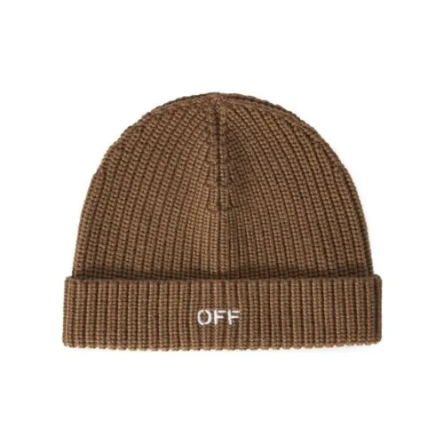 Off Белый Новая шерсть Шапки-бини Мужской