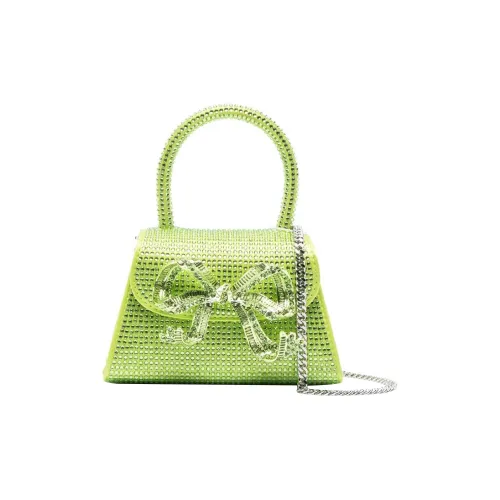 Self Портрет Стекло с Сатин Сумка через плечо Сумка Мини Женские Зеленый
