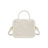 Бежевый тисненый плед с изображением кошки