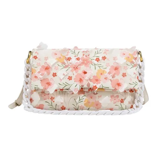 Jacoponnus Сумка из синтетической кожи сумка через плечо маленькая сумка через плечо женская бежевая и ледяная пастельно-розовая