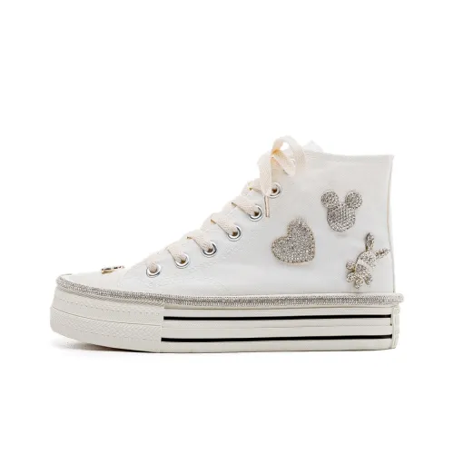 La Chapelle Аbrasion Resistant Легкий визуально увеличивает рост Высокие кеды Женские