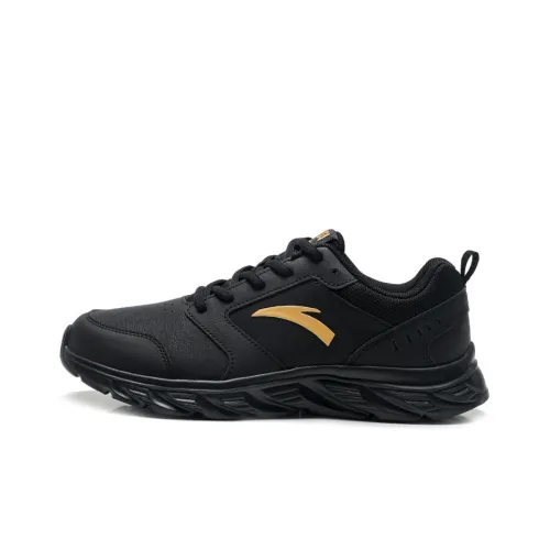 ANTA RUNNING Collection Шорты Устойчивые к истиранию Низкий Топ Беговые кроссовки Мужские Черный Золотой