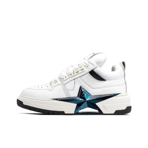 PENTAGONAL HEART FIVE Пунктирная звезда Сердце Звезда с шипами Dream Collection Кроссовки для скейтбординга Унисекс Белый черный