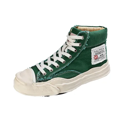 NAUTICA Дышащие Высокие Кеды Мужские Черные Зеленые