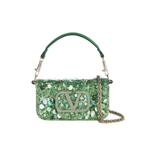 Valentino Шелковая сумка через плечо одно плечо женская светло-зеленая