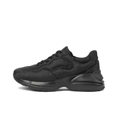 GUCCI Низкий топ Повседневная обувь Мужская Черная