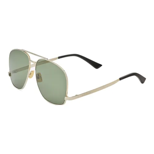 SAINT LAURENT Поливинилхлорид Квадрат Солнцезащитные очки Женские Золотые