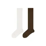 Носки до икры (настроение Черный + Какао-кофейный)