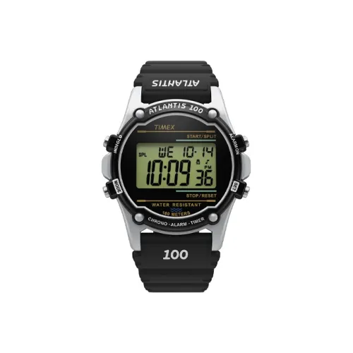 TIMEX Кварцевые часы механизм ремешок из нержавеющей стали 36 мм черный циферблат унисекс