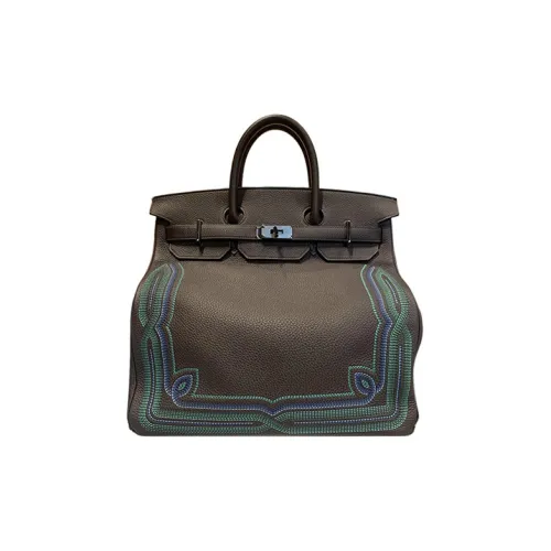 HERMES Birkin Коровья кожа Togo Сумка Birkin Сумка Женская 46 Ebene Эбеновое дерево